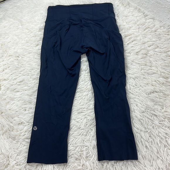 Lululemon Fast & Free Crop II *Nulux 19" Midnight Navy - Picture 6 of 6